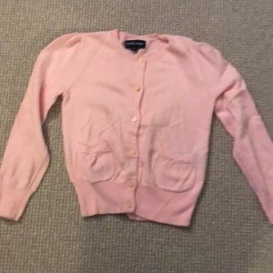 Pink Ralph Lauren Kids Button Up Cardigan